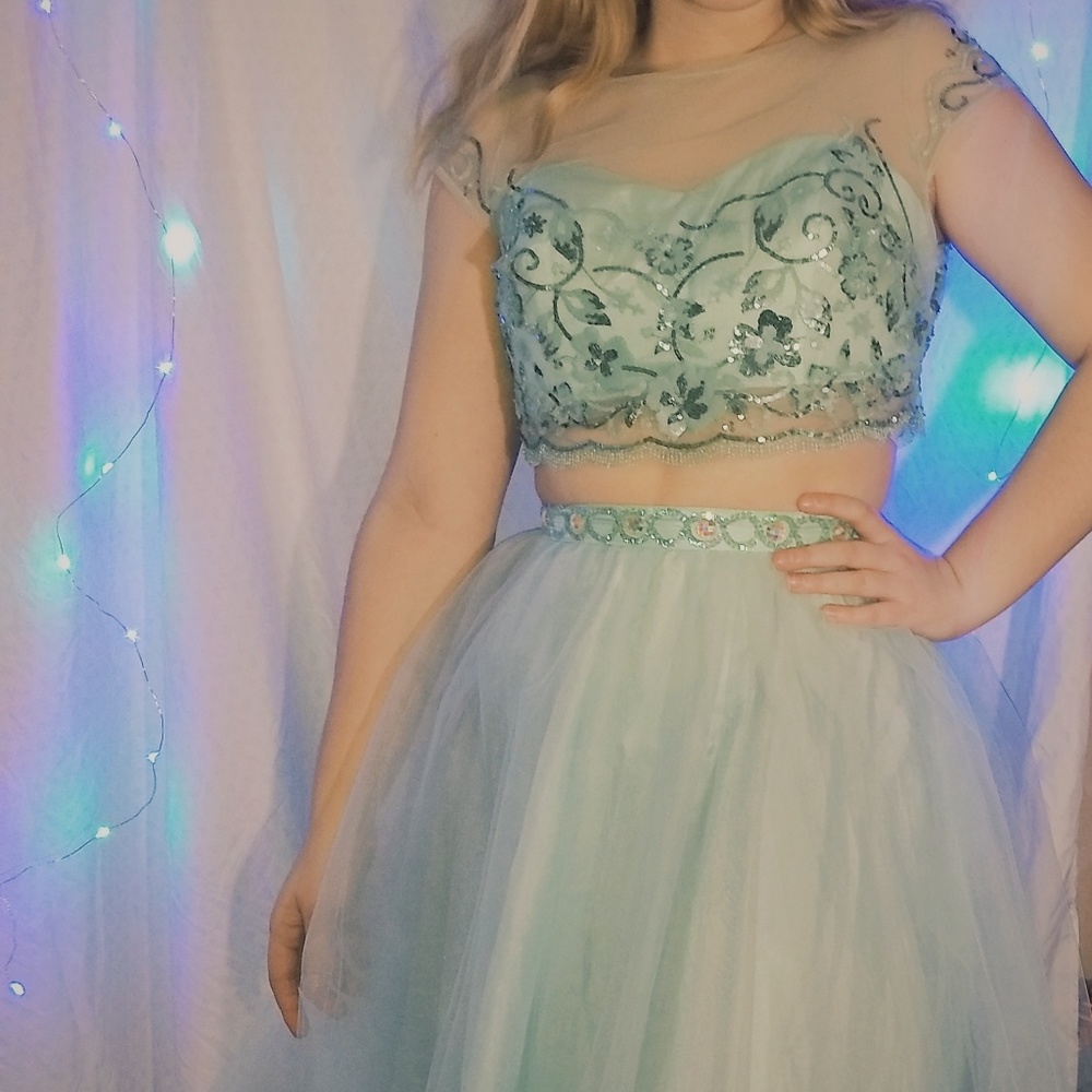 Masquerade Two Piece Prom Dress